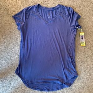 Tangerine Active Tee - Denim Color